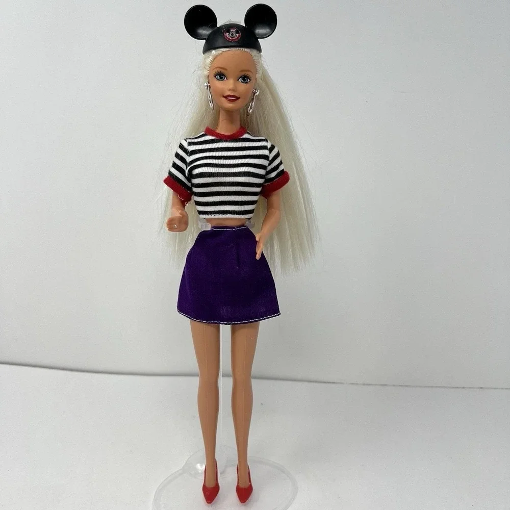 Disney Exclusive Fun‎ Barbie Doll in mickey mouse hat stripe shirt 1966-76